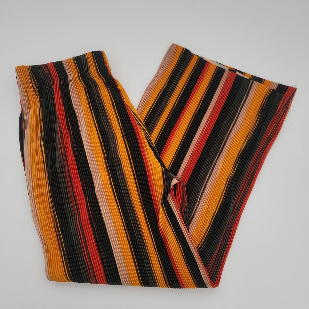 RD & Kokio Striped Wide-Leg Pants Size L